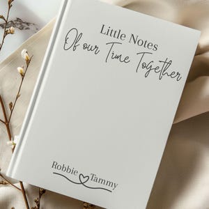Couples Personalized Hardcover Journal,Custom Couples Journal with names,Gift for Wife or Husband,Anniversary Gift,Couples Memory Journal