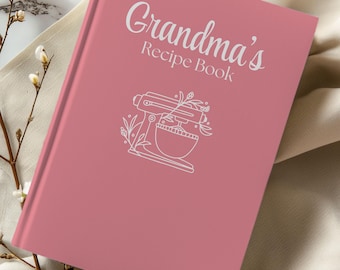 Personalized Recipe Hardcover Book,Cooking gift for her,Grandma Home Cookbook,Custom Recipe Cooking Journal,Family Chef Gift,Gifts for Chefs