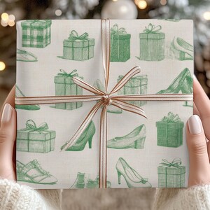 Christmas Gift Wrapping paper,Cute Christmas gift wrap,Christmas Wrapping Paper,Holiday Wrapping paper,Festive Gift Wrap,Vintage Gift Paper