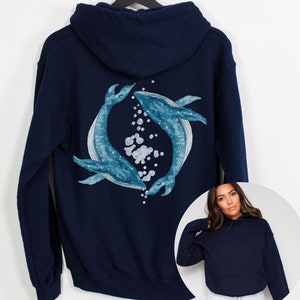 Whale Unisex Hooded Sweatshirt,Whales Oversized Hoodie,Whale Ocean Sweatshirts,Ocean Life hoodies,Marine life Sweater,Marine Biologist Gifts