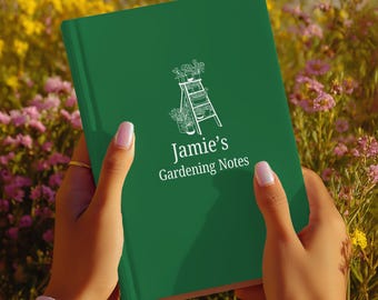 Personalized Gardening Hardcover Journal,Gardening Journal,Plant Journal,Custom Garden Journal,Houseplant Journal,Plant tracker,Garden Book