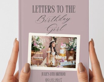 Personalized Birthday Journal,Letters to the birthday girl boy book,Custom birthday journal,Birthday Notebook,Birthday Keepsake,Memory Book