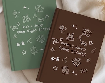 Personalized Family Game Journal,Family Game Night Scorebook,Family Gaming Gift,Board Game Lover Gift,Family Fun Gift,Fun Gift for Couples