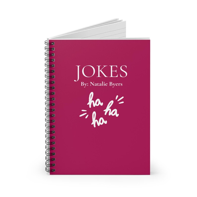 Personalized Jokes Spiral Notebook,notebook for Jokes,stand up Comic ...