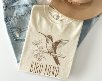 Bird Nerd Comfort Colors® T-shirt,Bird Nerd Shirt,Bird Lover Shirts,Gift for Bird Lover,Gift for Bird Nerd,Bird Shirts,Bird Watcher Gifts