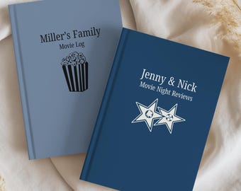 Personalized Movie Hardcover Journal,Movie Review Journal,My movie Journal,Movie Review Logbook,Film Journal,Gift for Movie Lover,Movie Log