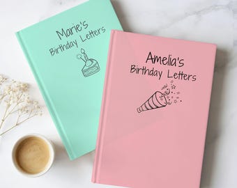 Personalized Bithday Journal,Custom Birthday Notebook,Birthday Keepsake Journal,Birthday Memory Book ,Custom Bithday gift,Gift for New Mom