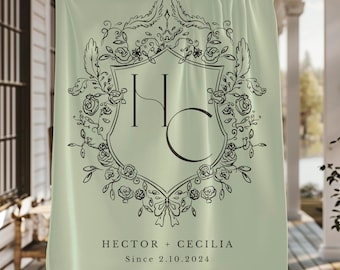 Personalized Couples Blanket,Wedding Anniversary Gift,Couples Name Blanket,Custom Name throw blanket,Wedding Gift for Couple,Engagement gift