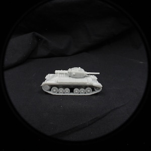 British Valentine II Infantry Tank 3d print 15mm 1/100 Flames of War