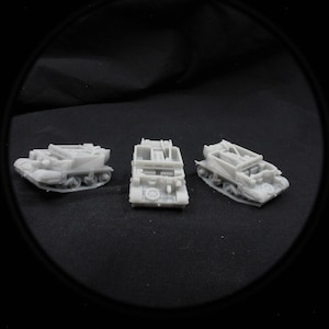 British Wasp IIC Flame Thrower Carriers 3d print 1/100 15mm Flames of War