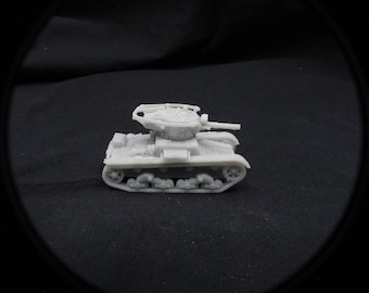Soviet T-26 tank 3d print 15mm 1/100 WW2 flames of war