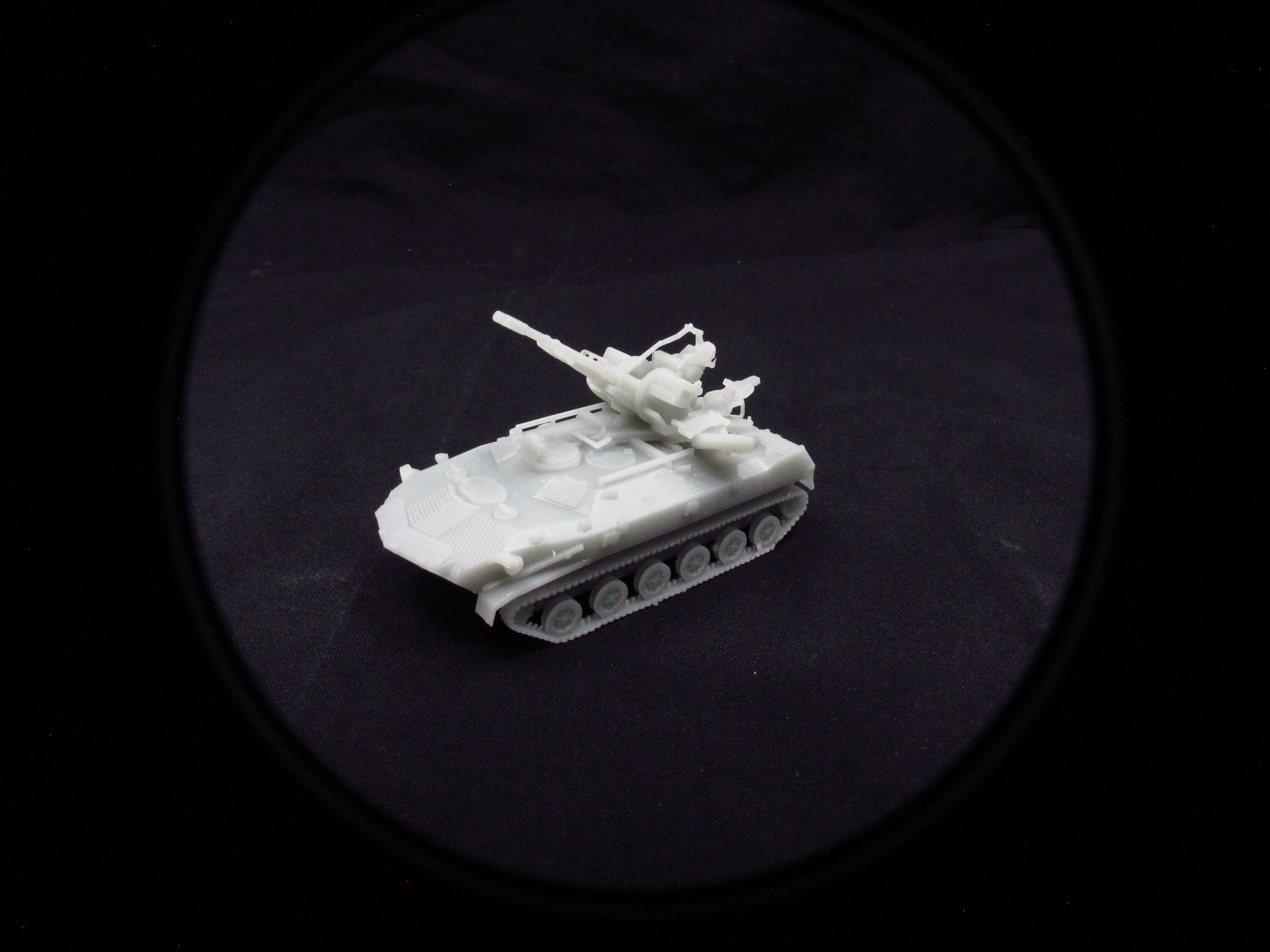 Soviet VDV BTR-ZD Alt Anti-aircraft Vehicle 1/100 15mm Flames of War ...