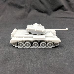 British Comet A34 Cruiser Tank 3d print 15mm 1/100 WW2 Flames of War