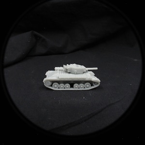 British Valentine IIICS Infantry Tank 3d print 15mm 1/100 Flames of War