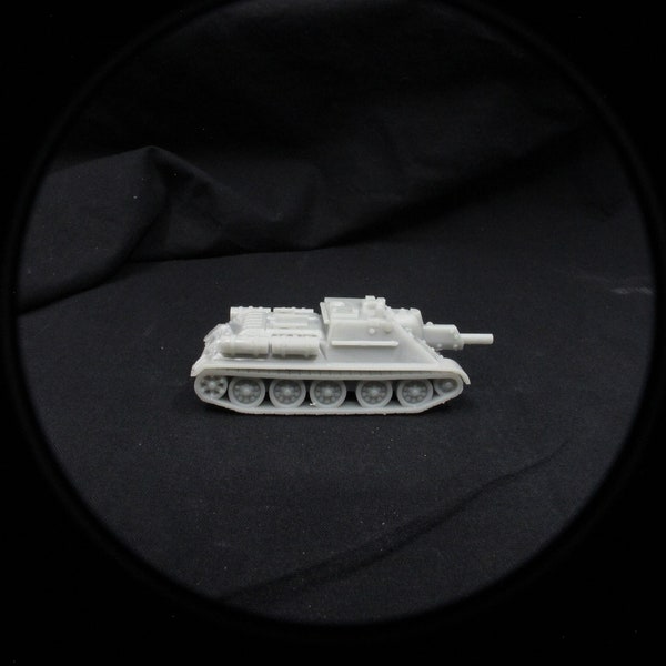 Soviet WWII SU-122 assault gun 15mm 1/100 Flames of War