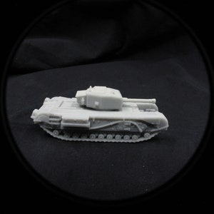 Britse Churchill III NA 75mm Tank 3d print 15mm 1/100 WW2 Flames of War