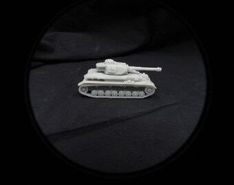 German PzKfw IVG without skirts tank 15mm 1/100 WW2 Flames of War