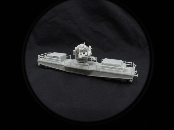 Modellino Carro Ferroviario Tedesco 88mm Antiaereo &ndash; Scala 1/100 Flames Of War