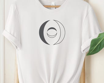 Minimalist Line Art Tee | Unisex Soft Cotton Graphic Shirt
