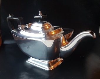 E.H.Parkin "Cameo" Georgian Art Deco Silver Plated Teapot.