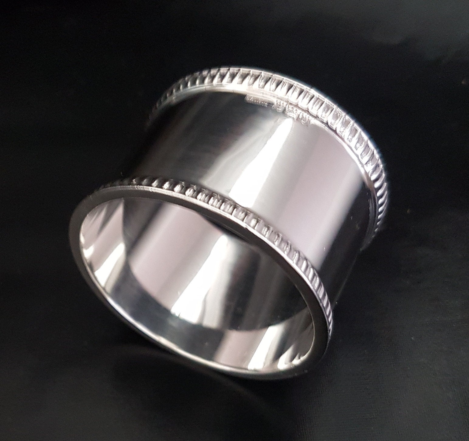 New sterling silver napkin rings clearance