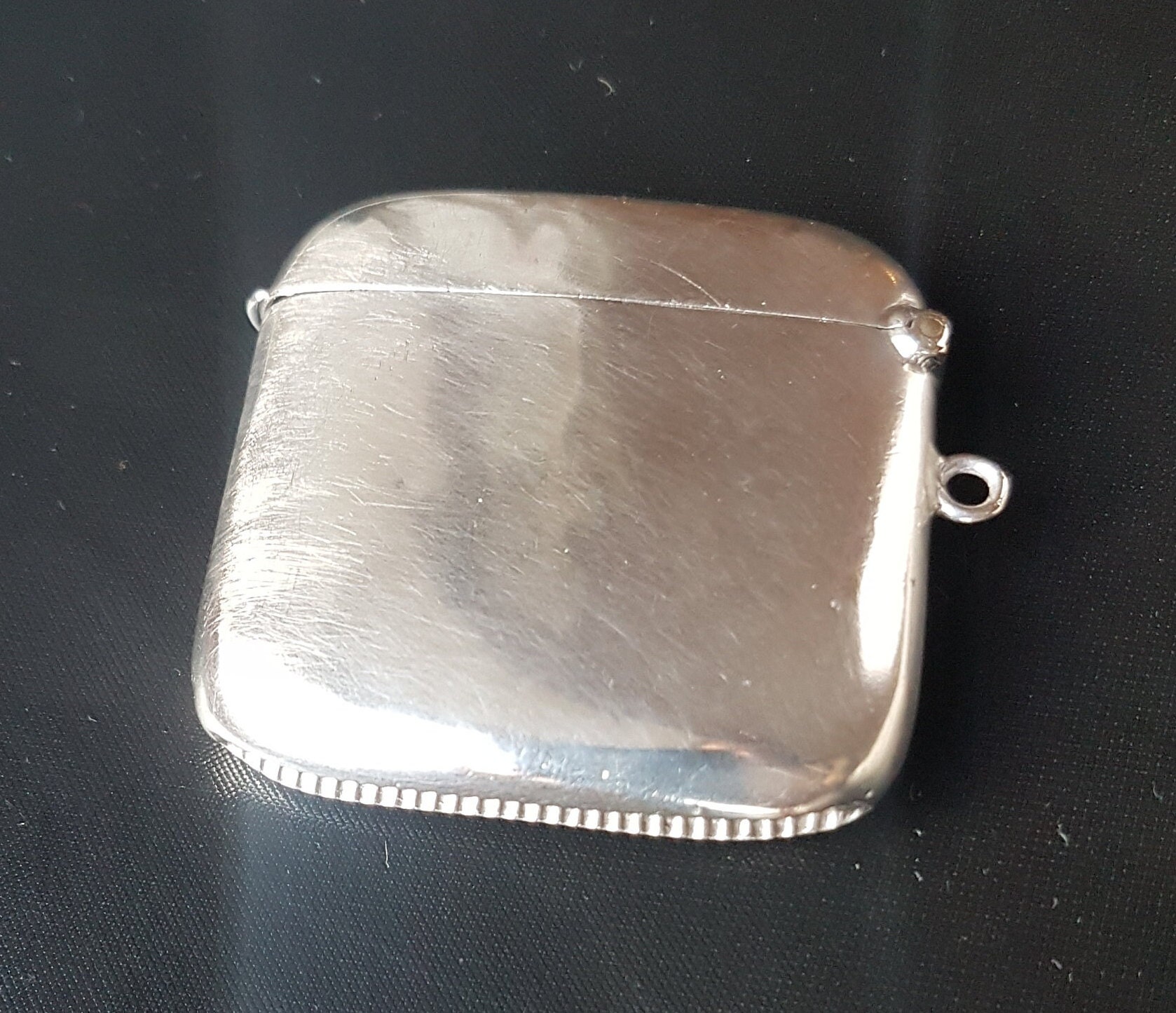 Vintage Sterling Silver Cigarette Case, 1920s Hallmarks, Silver Pocket Case,  Silver Jewellery Case, Solid Silver Case 