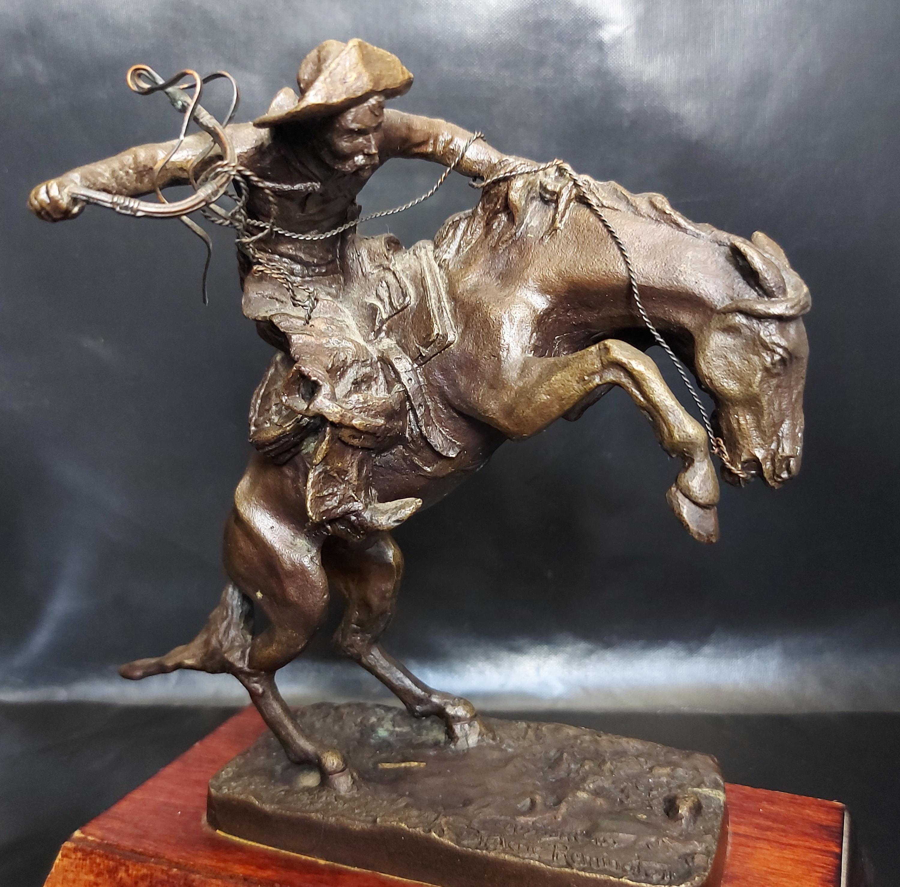 Remington Statues Cowboy With Horse - Etsy