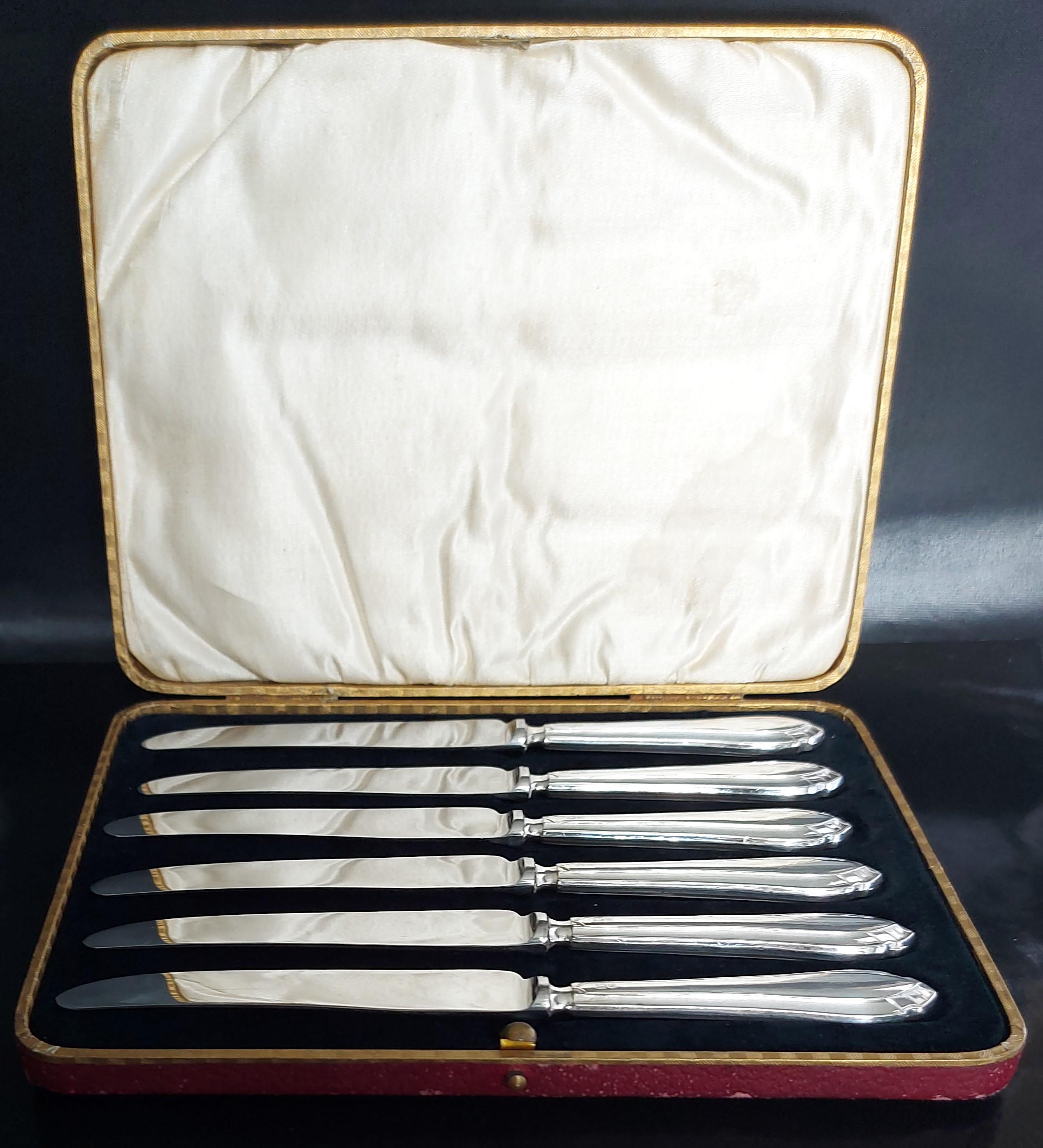 【James Deakin】 【純銀ハンドル】ロココの ティーナイフ 6本 James Deakin Knife - Etsy