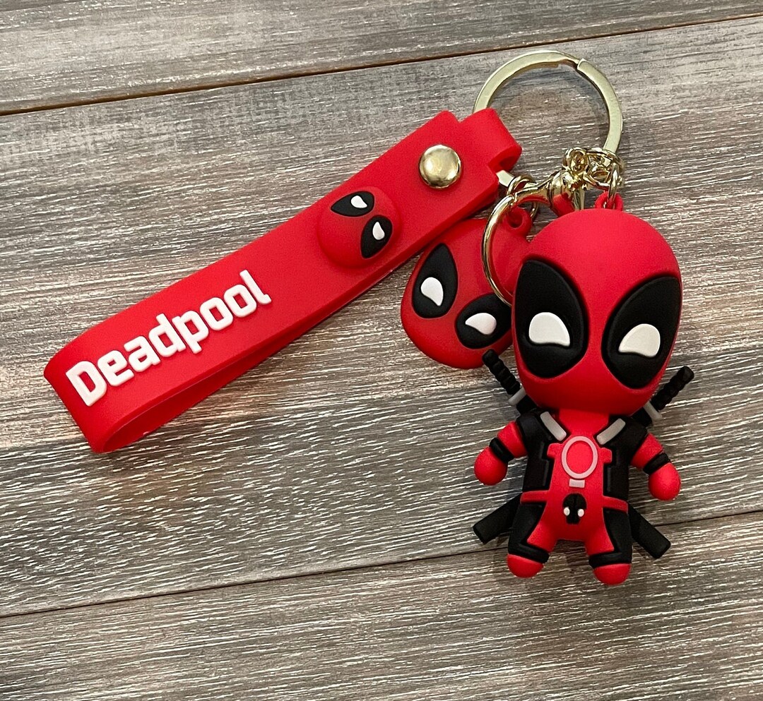 Deadpool Character Keychain - Etsy
