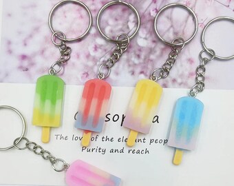 Gradient Ice Cream Keychain