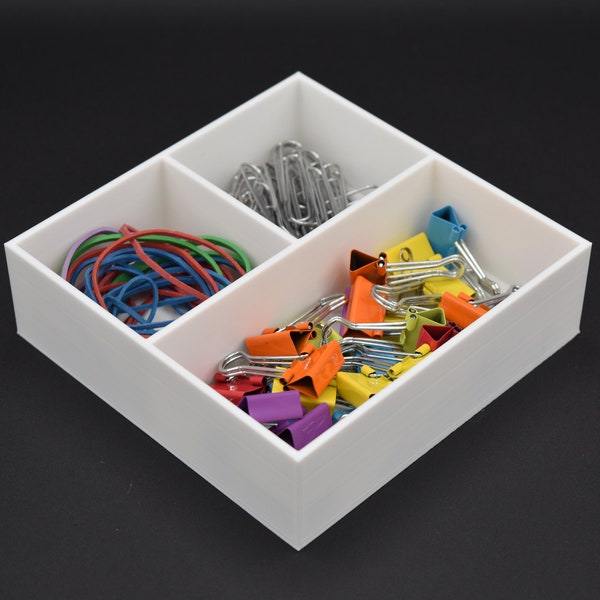 3D Printed Drawer Organizer - Hardware Tray -  Desk Organization - Toolbox Organization - Catch All - Desk Organizer