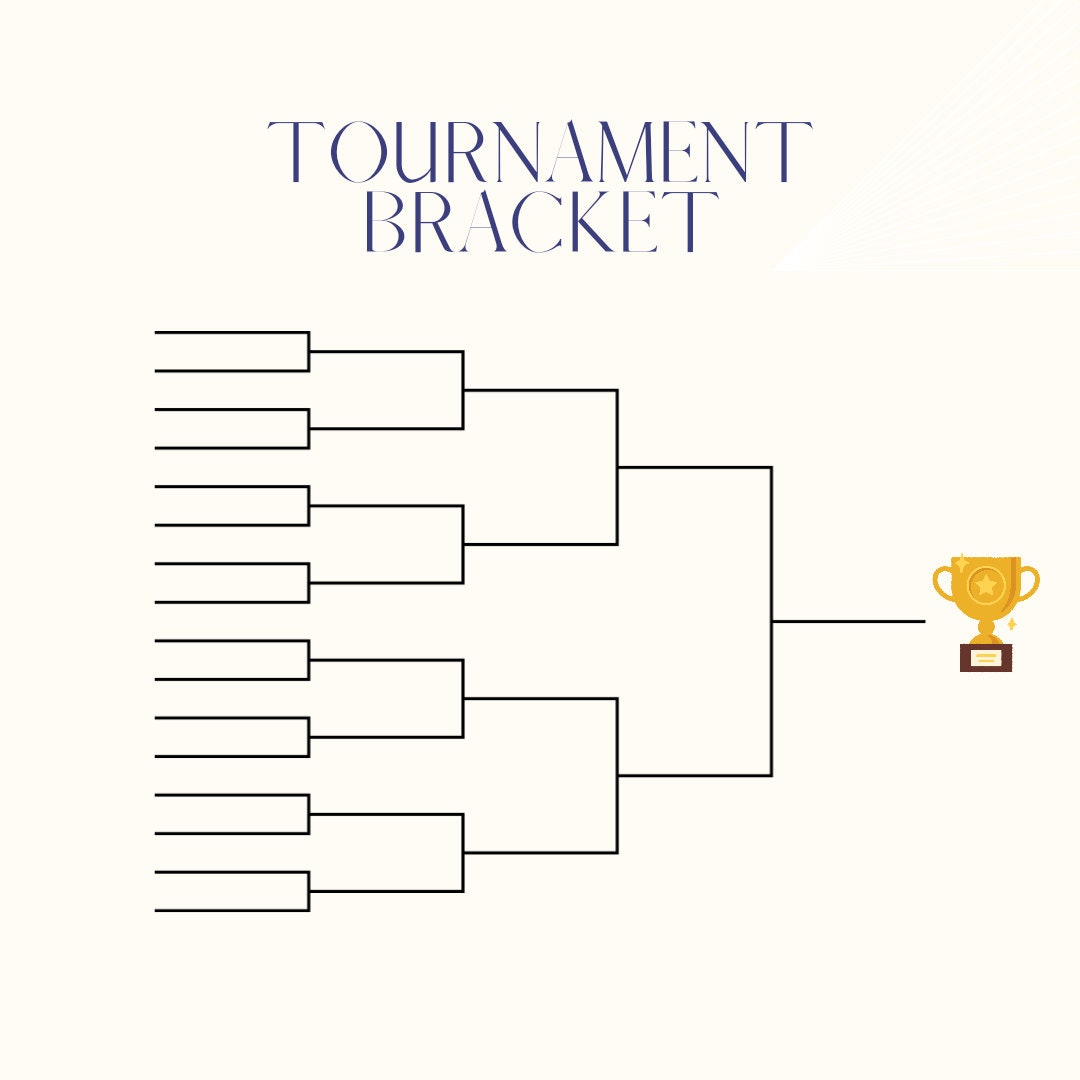 Tournament Bracket Digital Download Etsy Tournament Bracket Digital Download Etsy