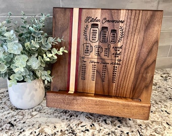 Cooking Book Stand | Wedding Gift | Anniversary Gift | | Handcrated Wood |  | Custom Design | Ipad Stand | Recipe Stand