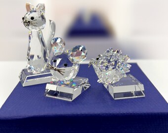 Set esclusivo Swarovski - Trio di repliche di animali in cristallo per il 125° anniversario - Edizione limitata 2020