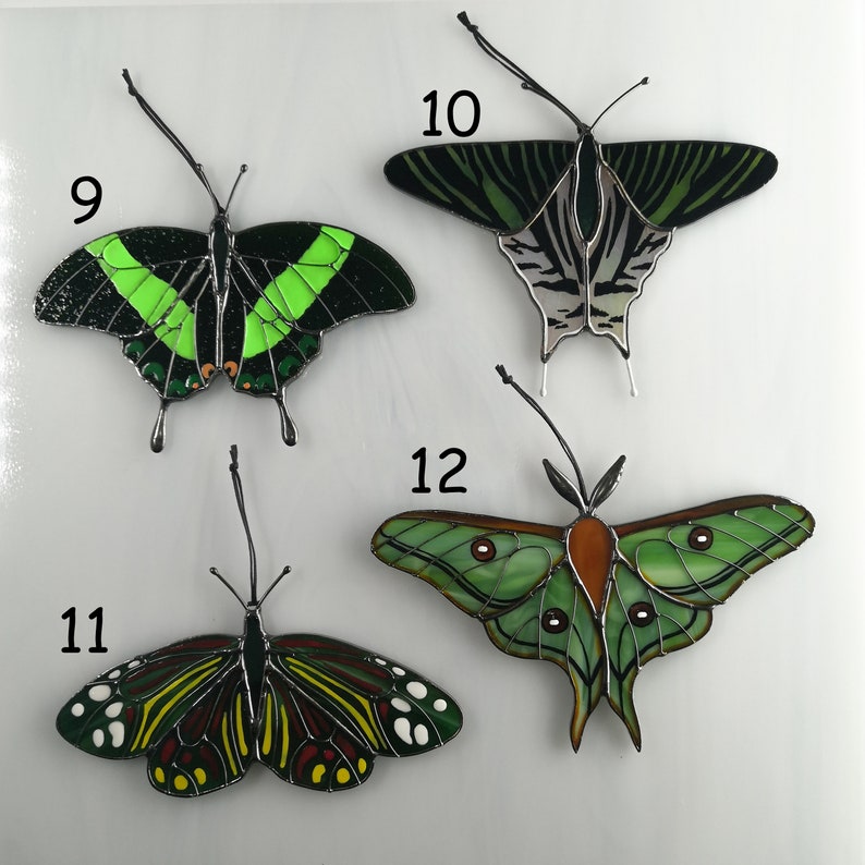 Monarch butterfly suncatcher, stained glass window hangings, unique Mother's Day gift, gift for mom, handmade home decor, modern wall art image 7