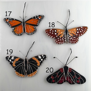 Monarch butterfly suncatcher, stained glass window hangings, unique Mother's Day gift, gift for mom, handmade home decor, modern wall art image 9