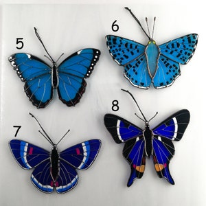 Monarch butterfly suncatcher, stained glass window hangings, unique Mother's Day gift, gift for mom, handmade home decor, modern wall art image 6
