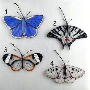 Monarch butterfly suncatcher, stained glass window hangings, unique Mother's Day gift, gift for mom, handmade home decor, modern wall art image 5