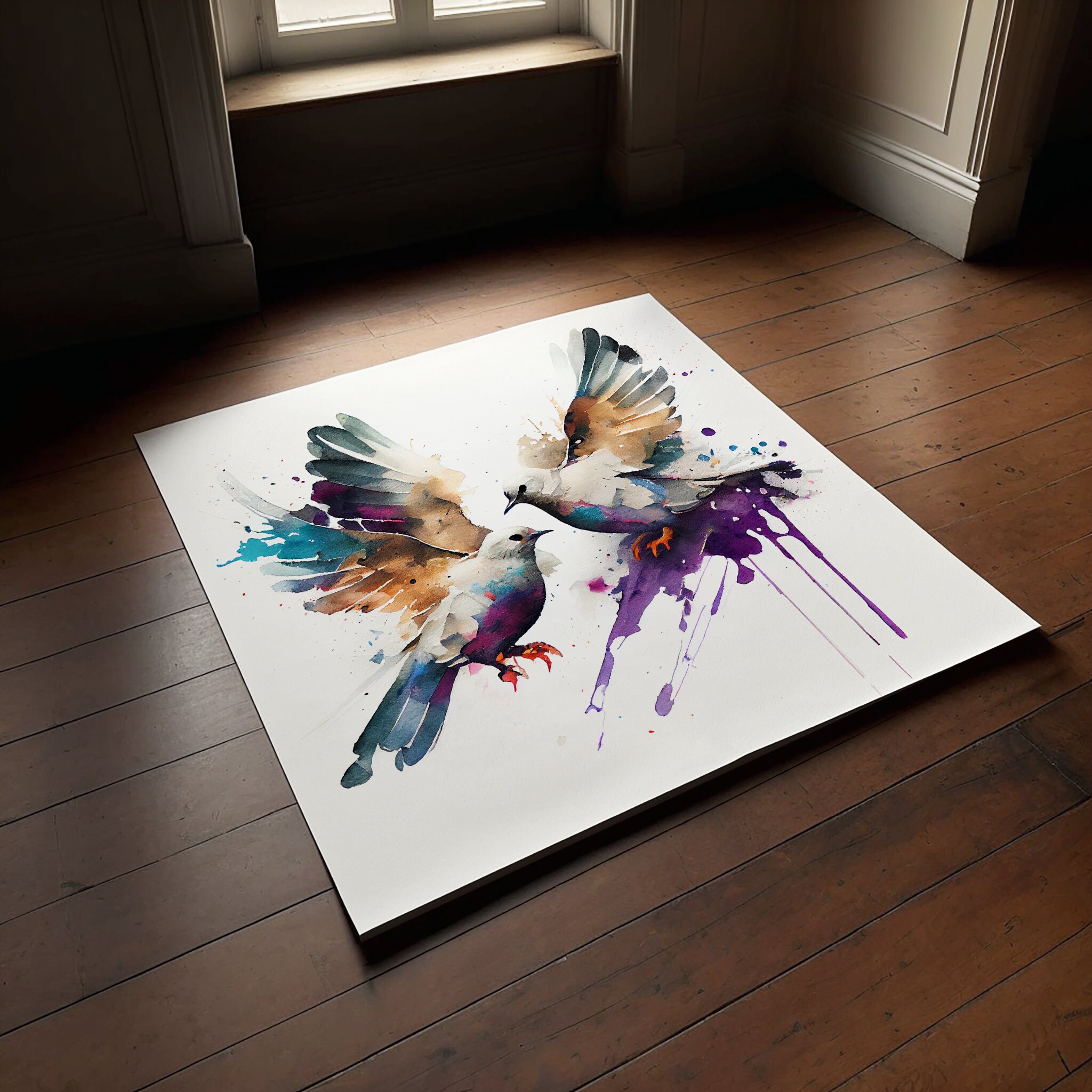 Dove Fine Art Print Extra Large Fine Art Prints Etsy UK