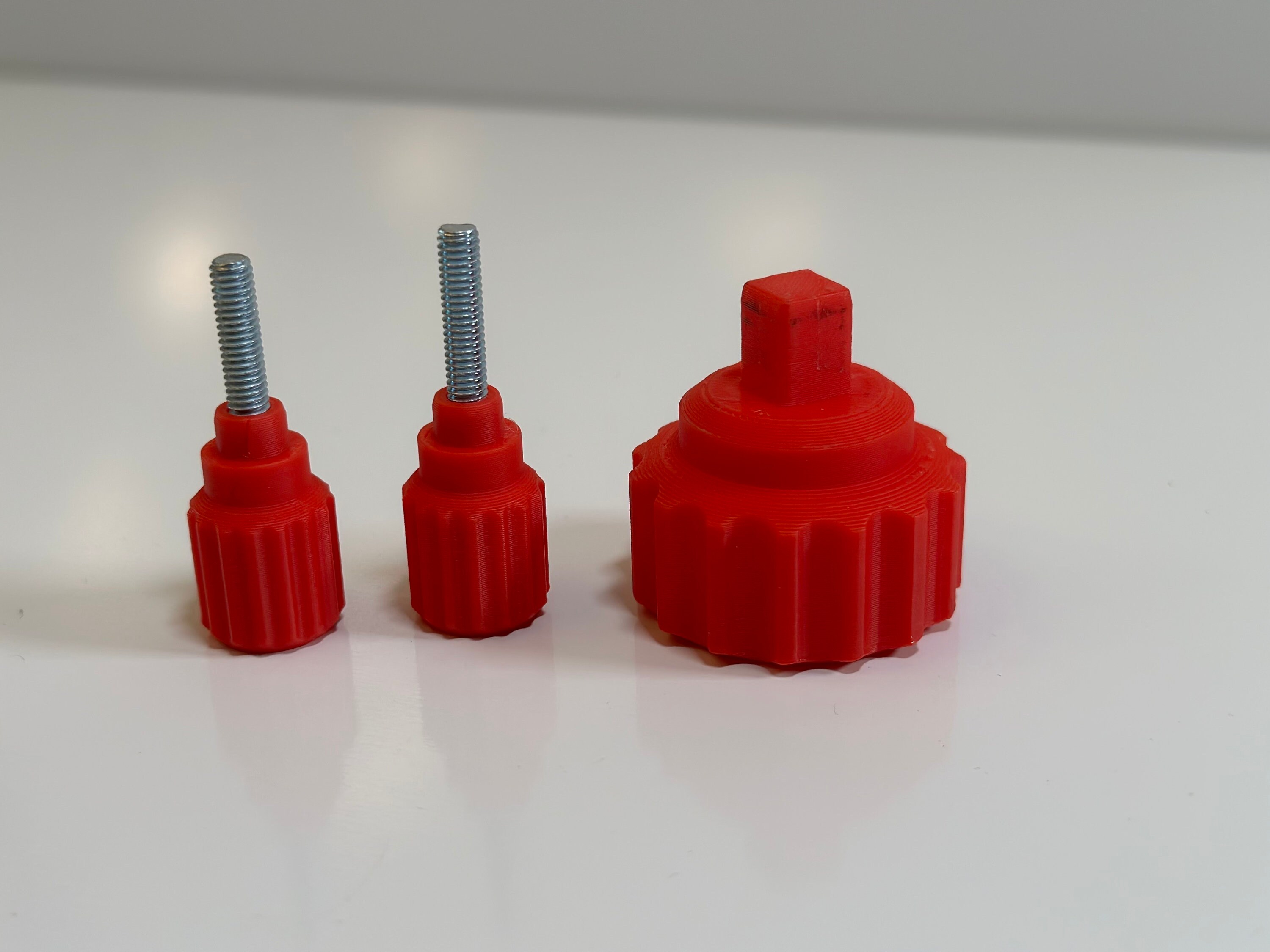 Red Rotation Knob Jaw Adjustment Knob & Knurled Adapter Kit for Laser Chuck Rotary ...