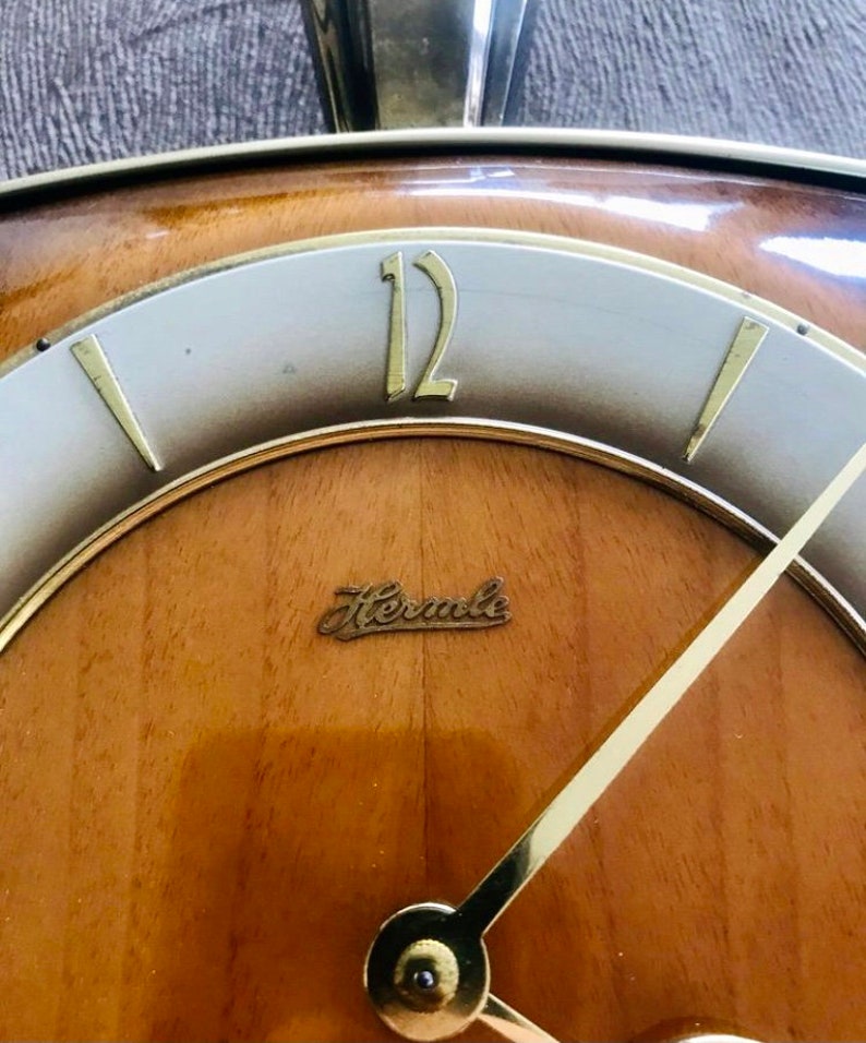 Vintage German Hermle Mechanical Wall Clock.. Etsy