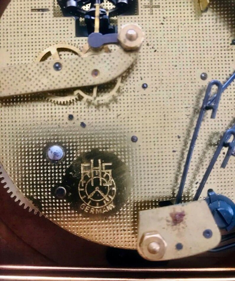 Vintage German Hermle Mechanical Wall Clock.. Etsy