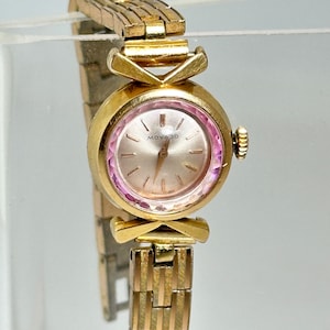 Vintage ladies watch MOVADO SWISS 40 micron gold plated mechanical women's wristwatch