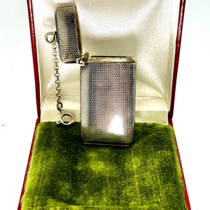 rare antique french silver niello match holder