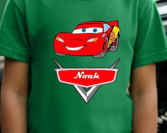Custom Disney Cars T-Shirt, Cars Movie Tee for Kids, Custom Cars Lightning McQueen Shirt, Disney Pixar, Disney Tour Tee, Kid's Cars Bodysuit