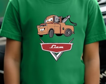 Custom Disney Cars T-Shirt, Cars Movie Tee for Kids, Custom Cars Mater Shirt, Disney Pixar, Disney Tour T-Shirt, Kid's Cars Bodysuit