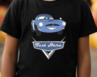 Custom Disney Cars T-Shirt, Cars Movie Tee for Kids, Custom Name Bodysuit, Custom Finn McMissile Shirt, Disney Pixar Shirt, Disneyland Shirt