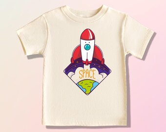 Space Rocket Baby Bodysuit: Astronaut Outer Space Shirt