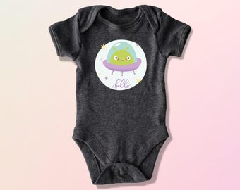 Alien Baby Bodysuit, Cute Alien Baby Bodysuit, Funny Alien Baby Shirt, Funny Baby Shirt, Cute Baby Bodysuit, Gift for Newborn Baby