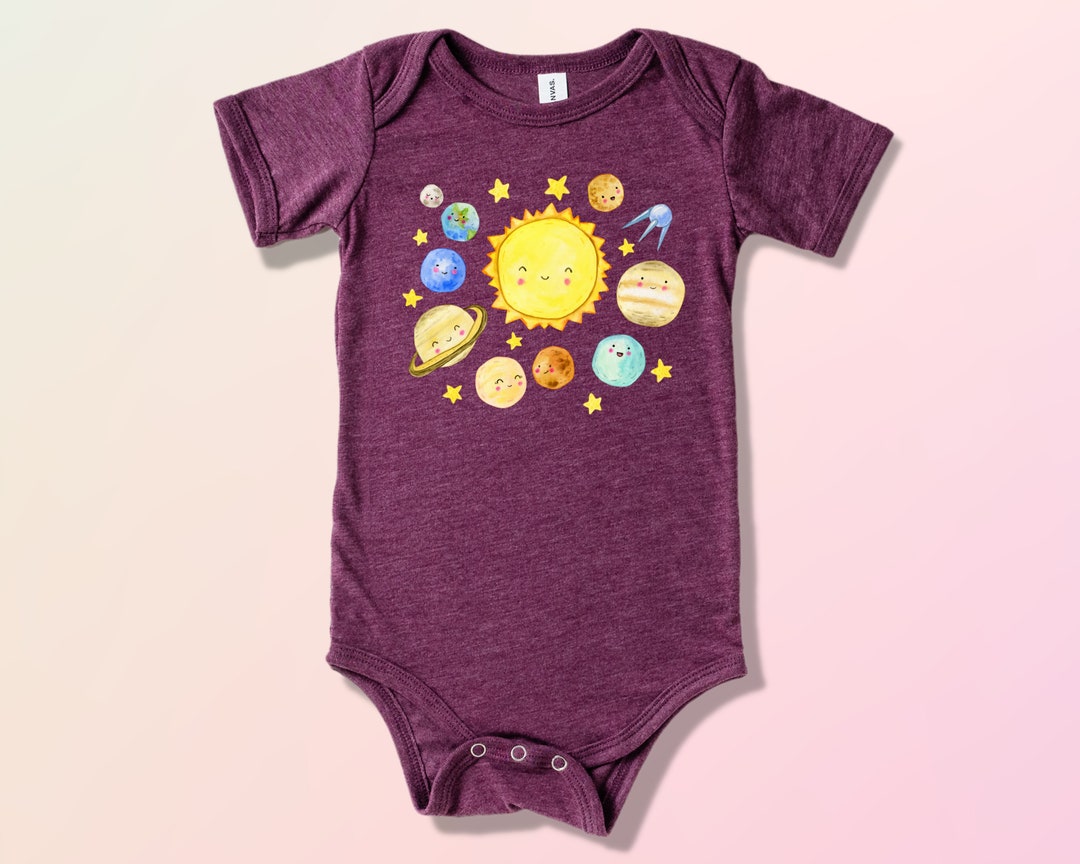 Baby Onesie® Solar System Onesies Outer Space Theme Etsy